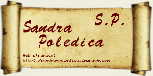 Sandra Poledica vizit kartica